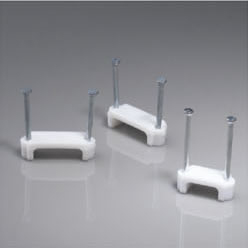 DOUBLE NAIL FLAT CABLE CLIPS